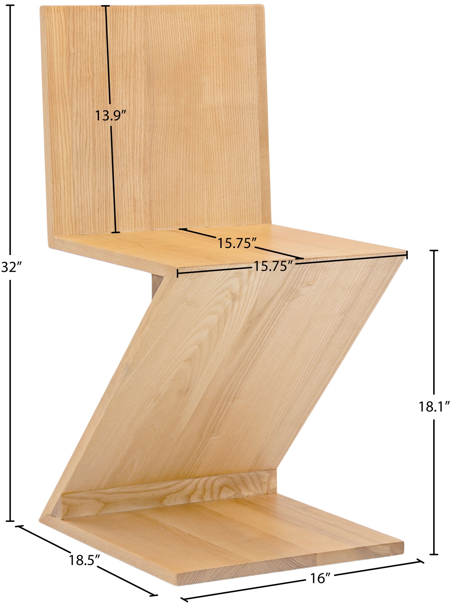 jai natural dining chair c