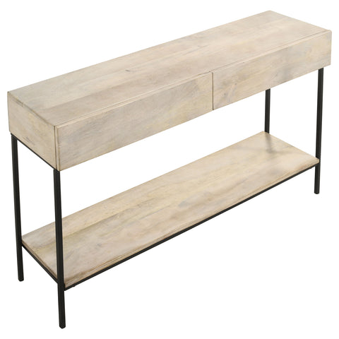 Felix 2-drawer Wood Entryway Console Table White WashedWhite Washed