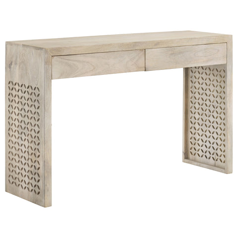 Valentina 2-drawer Wood Entryway Console Table White WashedWhite Washed
