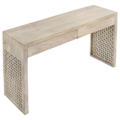 Valentina 2-drawer Wood Entryway Console Table White WashedWhite Washed