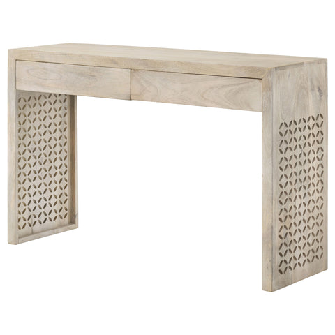 Valentina 2-drawer Wood Entryway Console Table White WashedWhite Washed