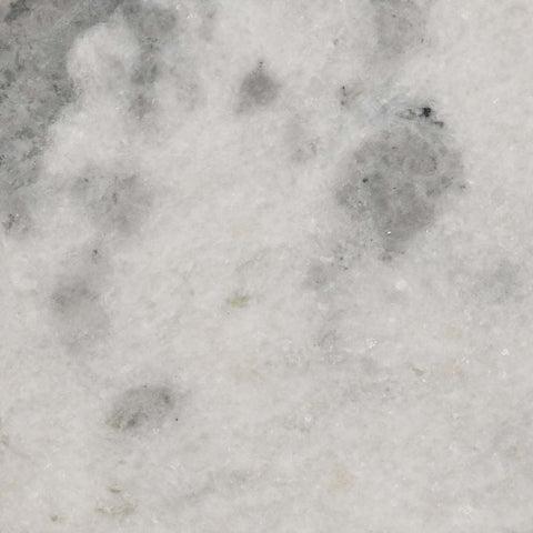 Hoover Round Marble Top Accent Side White and Antique GoldWhite Marble