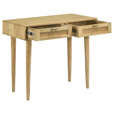 Greer 2-drawer Entryway Console Accent Table NaturalNatural