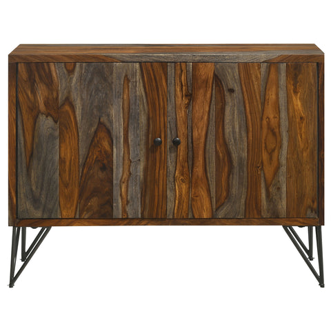 Annie 2-door Sheesham Wood Storage Accent Cabinet GreyGrey Sheesham