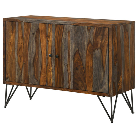 Annie 2-door Sheesham Wood Storage Accent Cabinet GreyGrey Sheesham