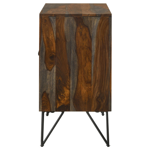 Annie 2-door Sheesham Wood Storage Accent Cabinet GreyGrey Sheesham