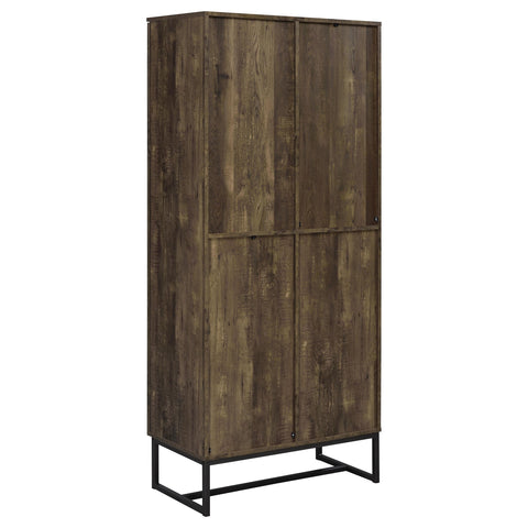Lucaire 2-door Engineered Wood Accent Cabinet Rustic Oak