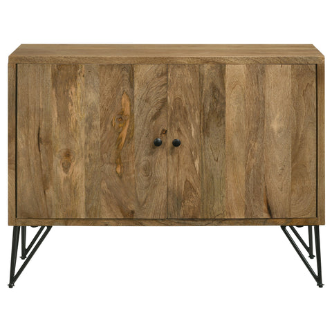 Bristol 2-door Wood Storage Accent Cabinet NaturalNatural