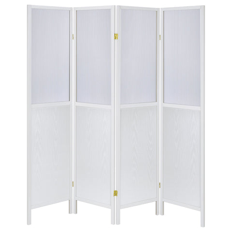 Tammi 4-Panel Room Divider Folding Shoji Screen WhiteWhite