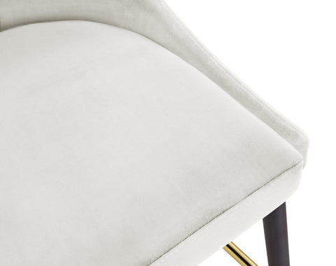 Lainy Cream Velvet Stool C