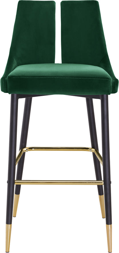 Lainy Green Velvet Stool C