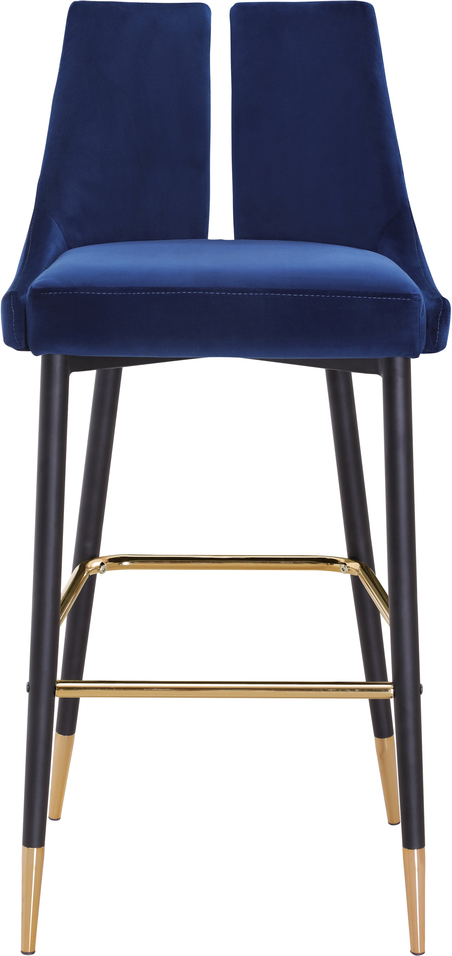 lainy navy velvet stool c