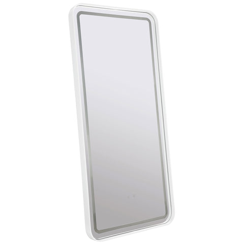 Abby 32 x 71 Inch LED Standing Mirror BT Speakers BlackWhite