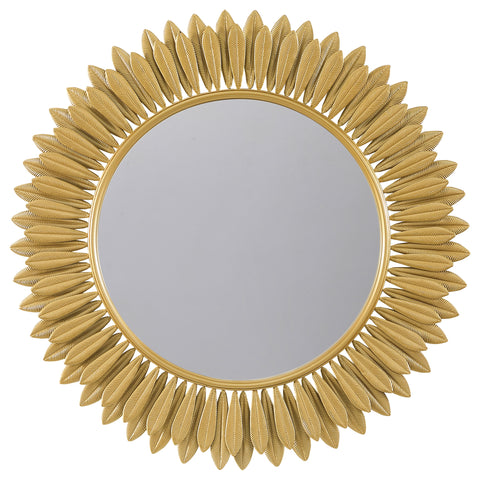 Marceline 35 x 35 Inch Sunburst Wall Mirror GoldGold
