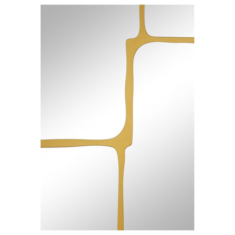 Valencia 32 x 47 Inch Kintsugi Style Wall Mirror GoldGold