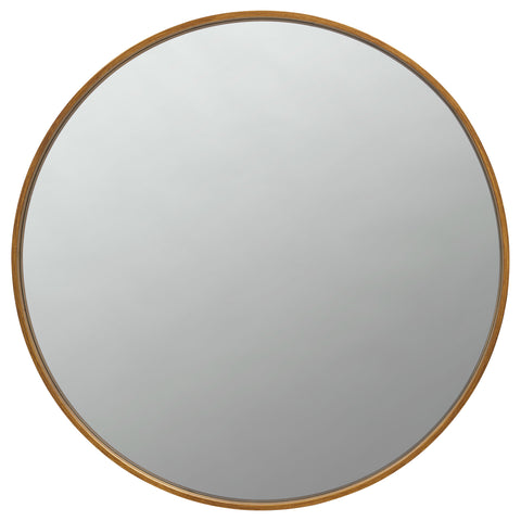 Hyland 40 x 40 Inch Round Framed Wall Mirror BrassBrass