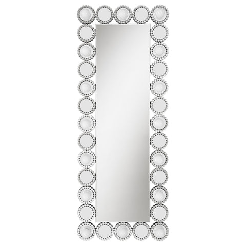 Celina 24 x 62 Inch Wall Mirror with Lighting SilverMirror