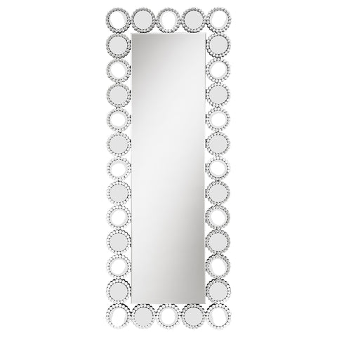Celina 24 x 62 Inch Wall Mirror with Lighting SilverMirror