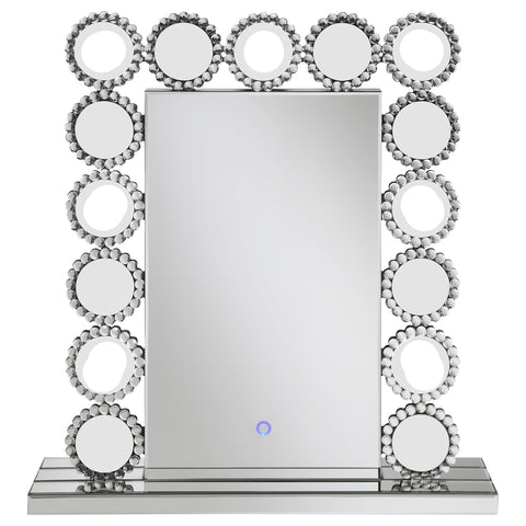 Celina Vanity Mirror with Lighting SilverMirror
