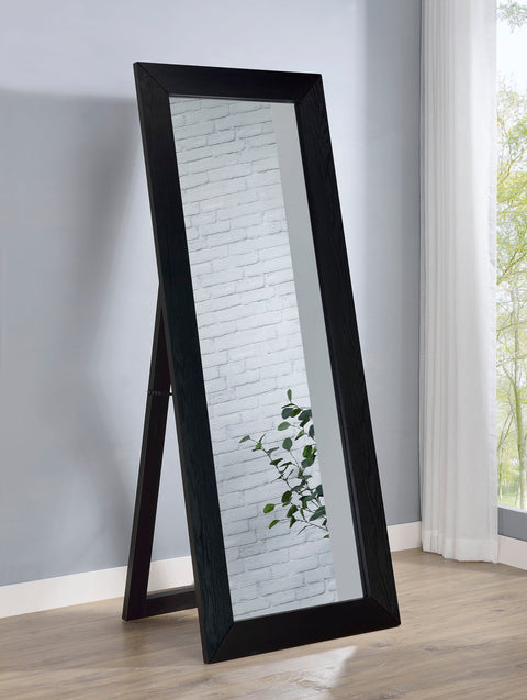 Bledel Tempered Glass Full Length Standing Mirror Black Oak