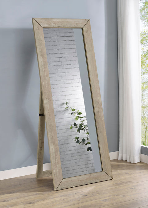 Bledel Tempered Glass Full Length Mirror Grey Washed Oak