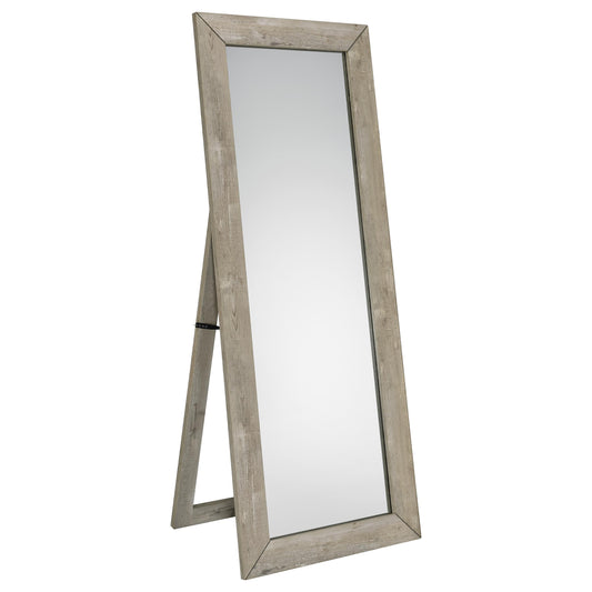 Bledel Tempered Glass Full Length Mirror Grey Washed Oak