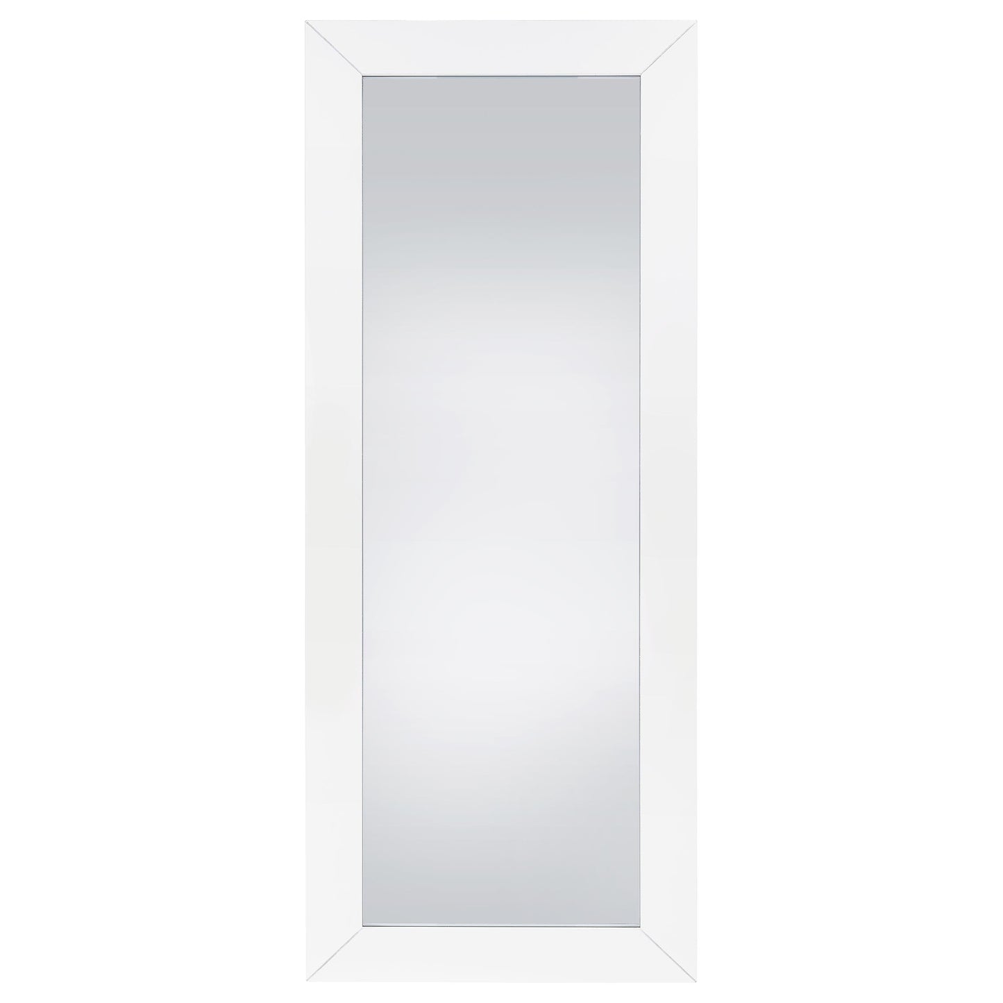 bledel tempered glass full length mirror white high gloss
