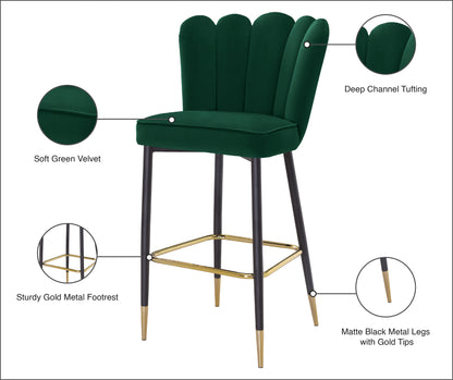 Margo Green Velvet Stool C