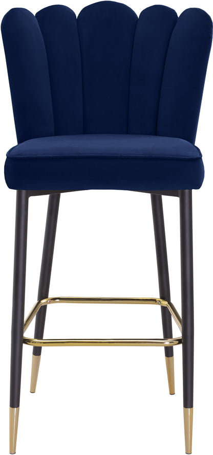 Margo Navy Velvet Stool C