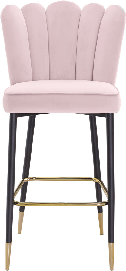 Margo Pink Velvet Stool C