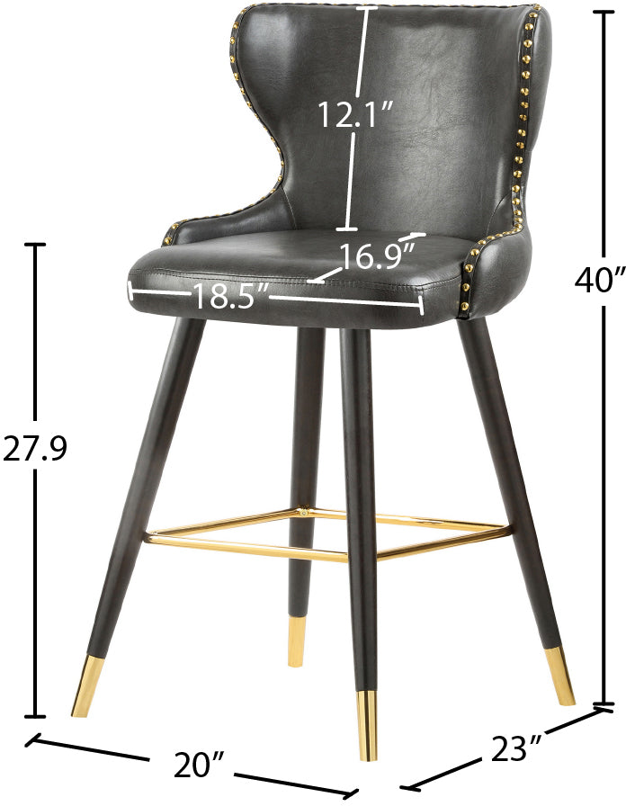 gallo grey faux leather counter/bar stool c