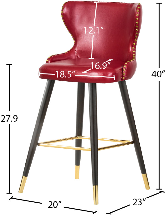 gallo red faux leather counter/bar stool c