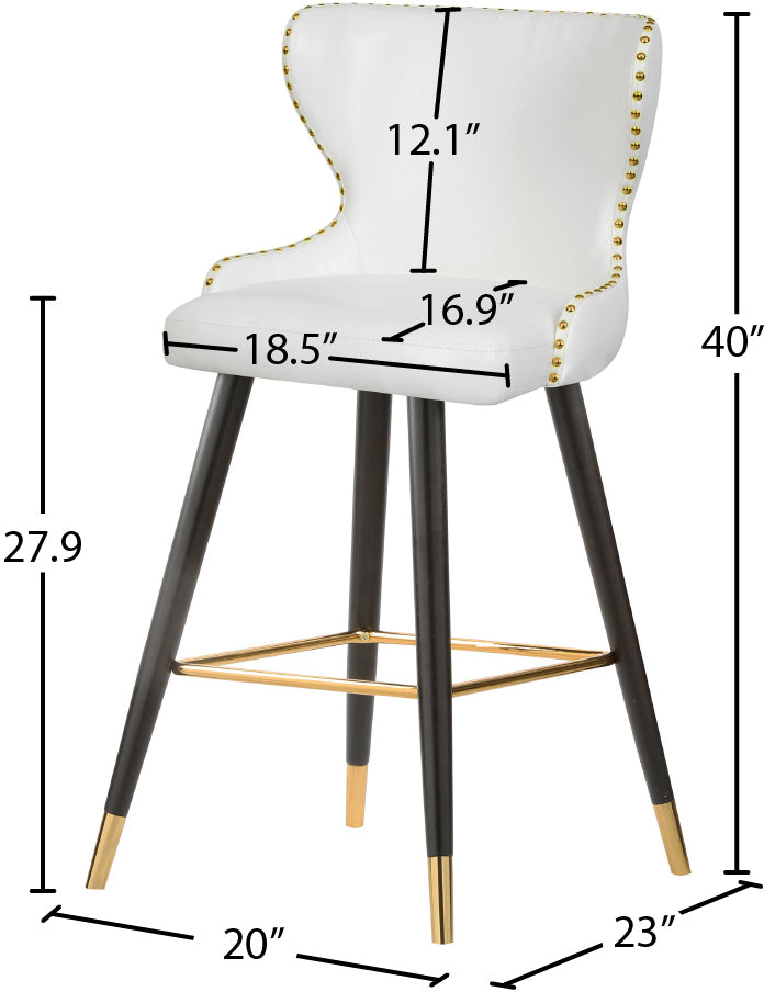 gallo white faux leather counter/bar stool c