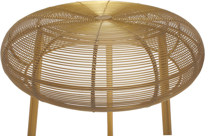 Terrazo Gold Metal Counter Stool Gold