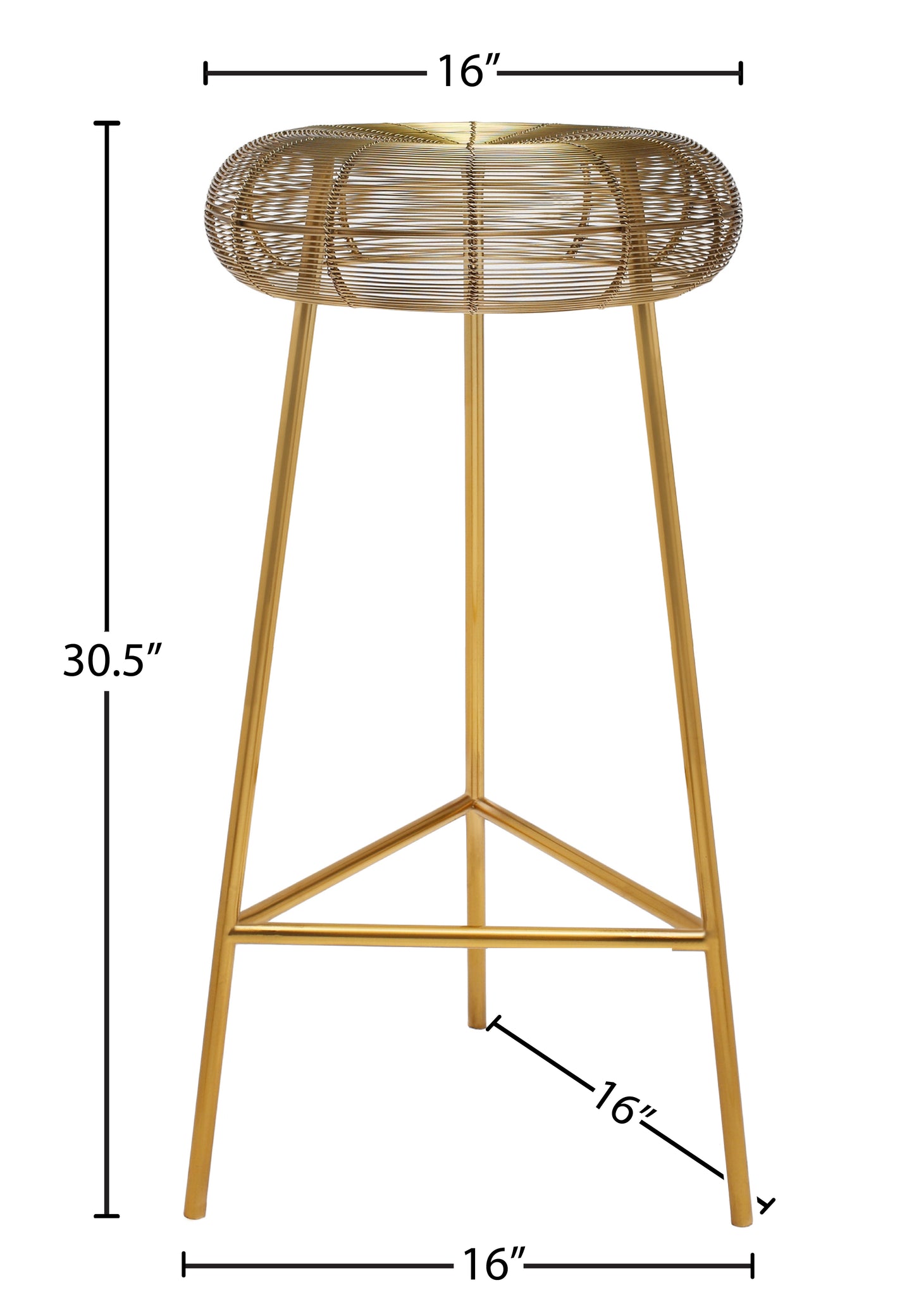 terrazo gold metal bar stool gold