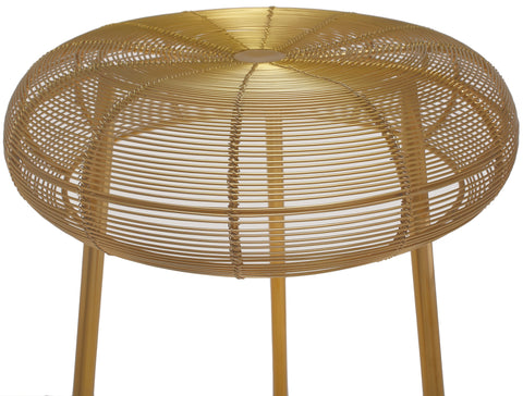 Terrazo Gold Metal Bar Stool Gold