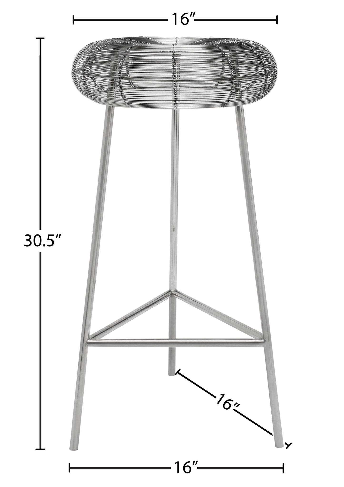 terrazo silver metal bar stool silver