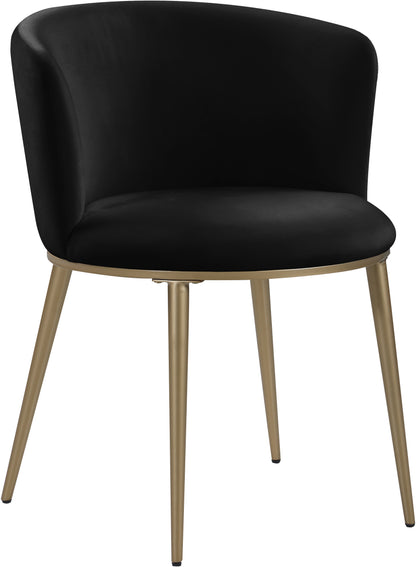 Diana Black Velvet Dining Chair C