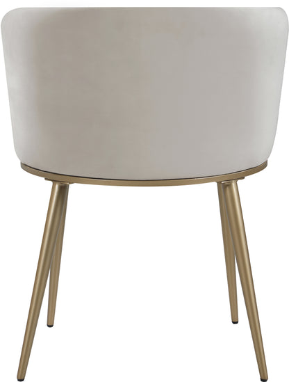 Mateo Cream Velvet Dining Chair