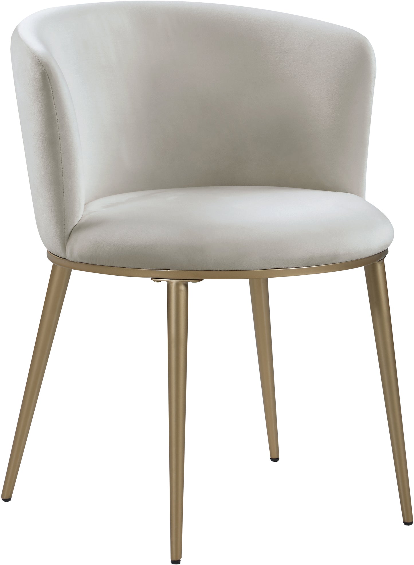 diana cream velvet dining chair c