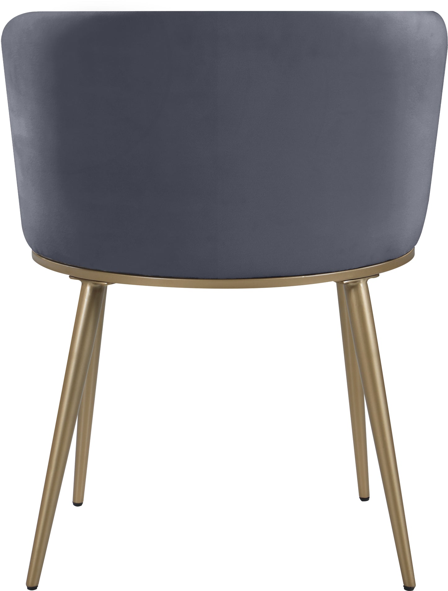 mateo grey velvet dining chair