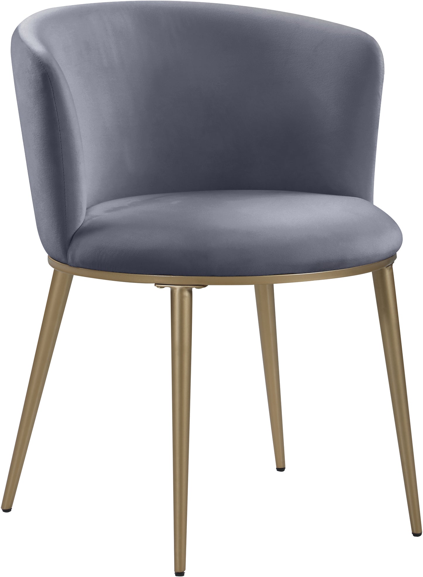 diana grey velvet dining chair c