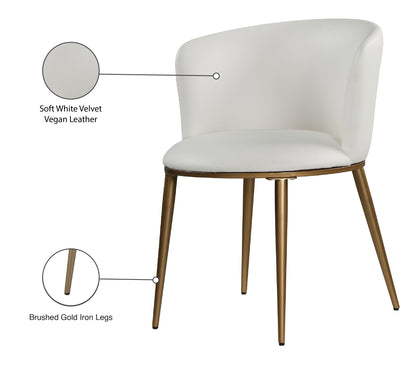 Mateo White Vegan Leather Dining Chair