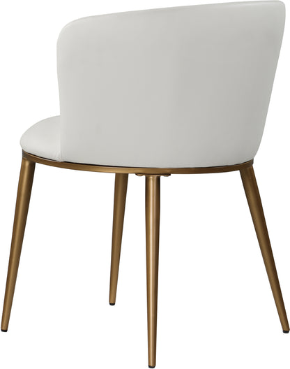 Mateo White Vegan Leather Dining Chair