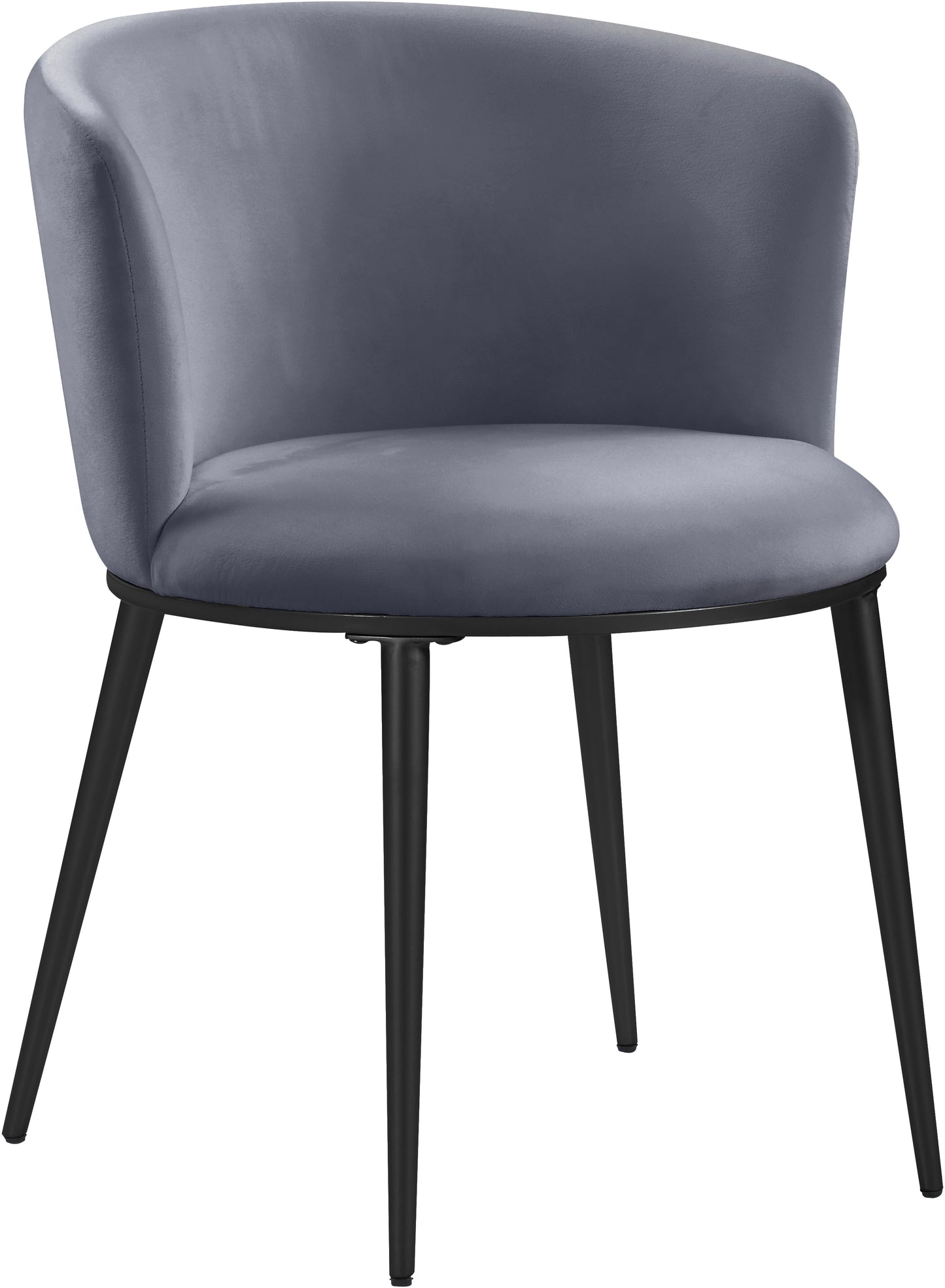 diana grey velvet dining chair c