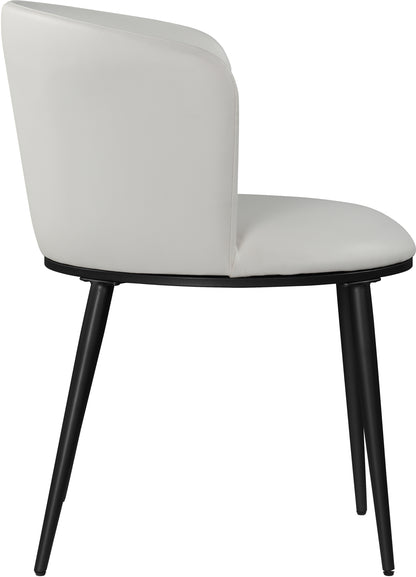 Diana White Faux Leather Dining Chair C