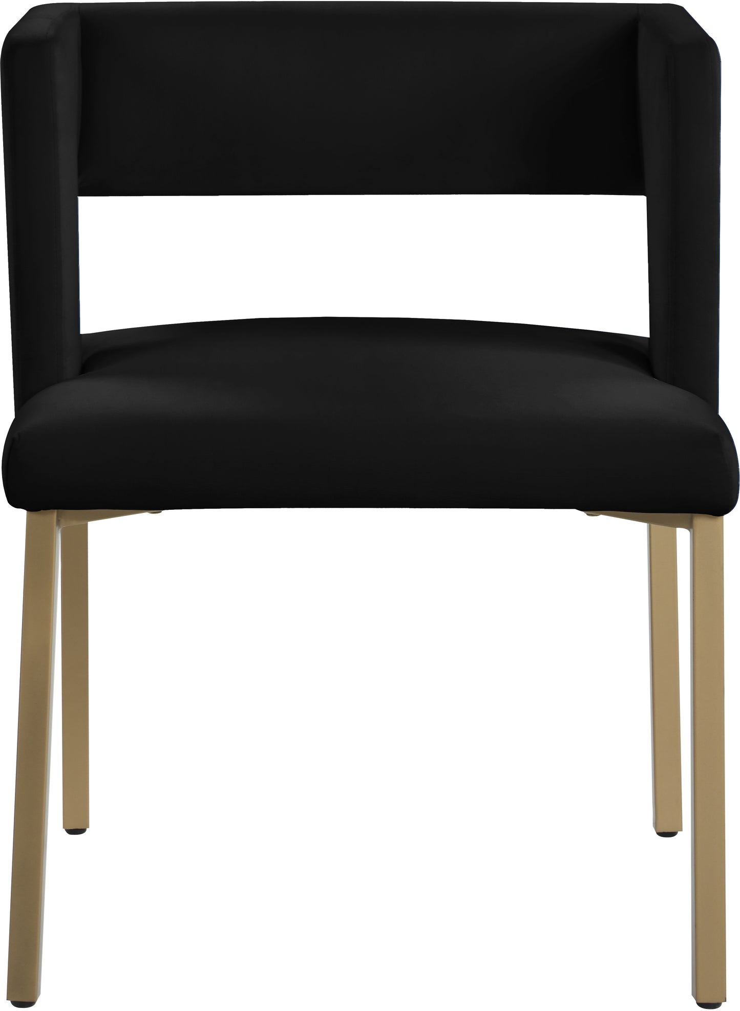 carlton black velvet dining chair c