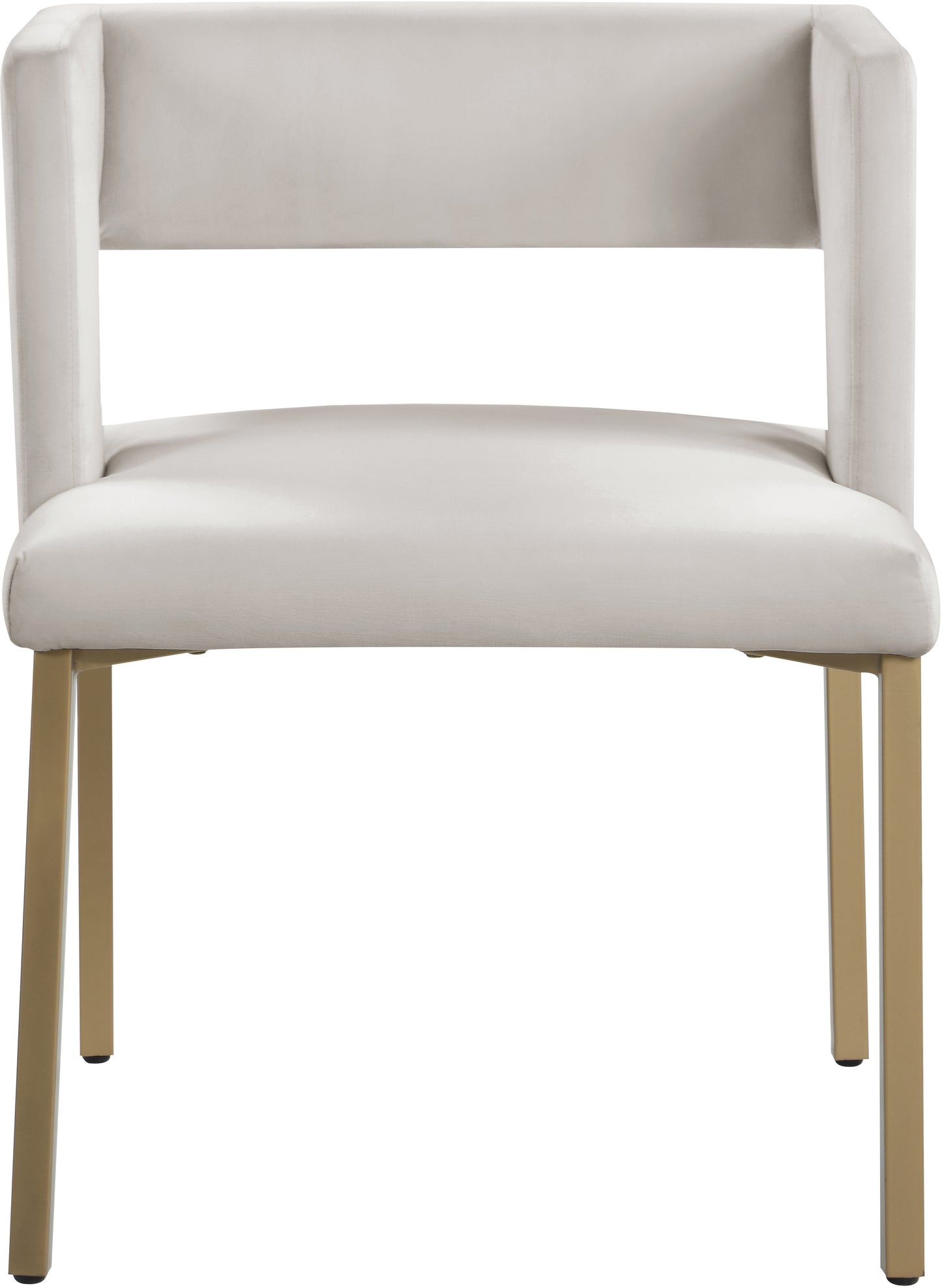 carlton cream velvet dining chair c