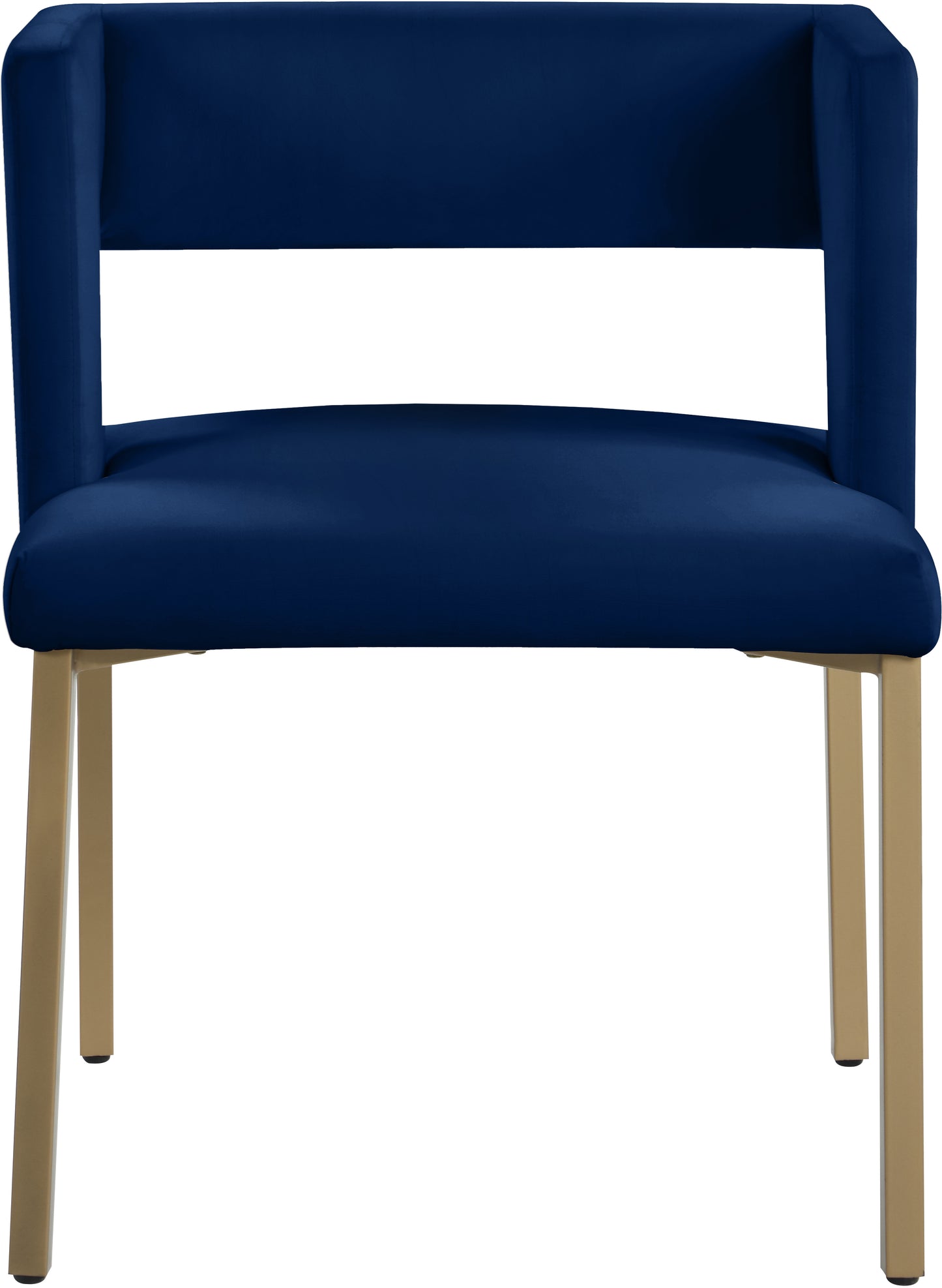 carlton navy velvet dining chair c