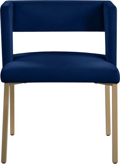 Carlton Navy Velvet Dining Chair C